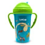 LuvLap Tiny Giffy Sippy Cup 300ml, Green - Fast Shipping to USA & Canada