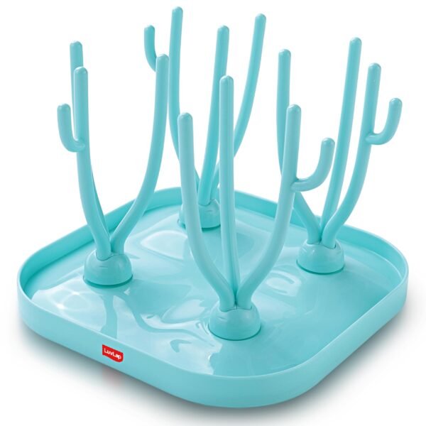 LuvLap Baby Bottle Drying Rack, Light Blue - Fast Shipping to USA & Canada