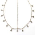 PRETTY PONYTAILS Silver Non-Precious Metal Ethnic Hair Chain Matha Patti for Women - Fast Shipping to USA & Canada