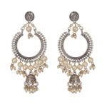 Shreyadzines Oxidized Silver Jhumkas Jhumka Jhumki Celebrity Choice Wedding Traditional Earrings Jewelry for Women - Fast Shipping to USA & Canada