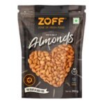 Zoff 100% Natural Premium Dried Almonds | Premium Badam Giri | High in Fiber & Boost Immunity | Real Nuts | Gluten Free | Pack of 4 * 250 GM | 1KG - Fast Shipping to USA & Canada