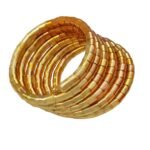 Shreyadzines Viral Spiral Cuff Bangle Single Hand Adjustable Stretchable Wrap Bracelet Spring Design Pack of 1 - Fast Shipping to USA & Canada