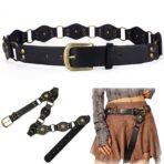 TecoKart? Vintage Belt for Women ? PU Leather Ladies Belt with Chunky Buckle, Stylish Y2K Belts for Cowgirls, Perfect for Jeans, Dress & Western Rodeo Outfits - Fast Shipping to USA & Canada