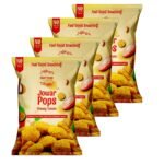 Khari Foods Jowar Pops, Cheese Tomato Flavoured, No Palm Oil, No Maida, Millet Goodness, Fibre Rich, Zero Cholestrol, Baked Gluten Free Vegan Snacks for Kids, Adults (50g x 4) - Fast Shipping to USA & Canada
