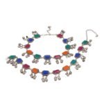 Shreyadzines Jewellery German Silver Plated Stylish Handmade Stone Bells Anklets for Girls and Women - Fast Shipping to USA & Canada