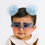 ANNA CREATIONS Cute Flower Hair Clip with Sun Goggles Design for Kids ? Hair Accessory for Baby Boys & Baby Girls ? Pack of 1 - Fast Shipping to USA & Canada