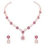 Brado Rosegold AD Necklace & Earrings Set - Fast Shipping to USA & Canada