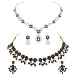 Brado Gold & Silver Black & White AD Choker Combo - Fast Shipping to USA & Canada