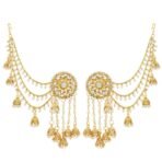 The Luxor Fashion Jewellery Traditional Gold Plated American Diamond Bahubali Long Chain Jhumka Jhumki Earrings for Women And Girls - Fast Shipping to USA & Canada