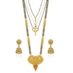 Brado Rose Gold Kundan Choker Necklace Set with Earrings - Fast Shipping to USA & Canada