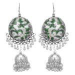 Shreyadzines Designer Traditional Oxidized Silver Afghani Style Bali Jhumka Jhumki Earrings for Women and Girls - Fast Shipping to USA & Canada