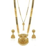 Brado Gold Plated Long Earring Mangalsutra Combo - Fast Shipping to USA & Canada