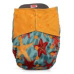 LuvLap Reusable Baby Cloth Diaper Blue Stars - Fast Shipping to USA & Canada