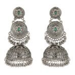 Shreyadzines Trendy Oxidised Stone Jhumki Jhumkas Dangle Earring Set for Women - Fast Shipping to USA & Canada
