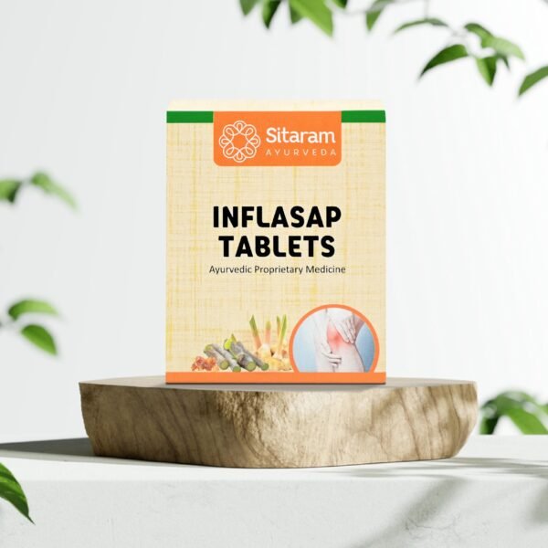 Sitaram Ayurveda Inflasap Tablets 50 nos | Reduces Inflammation - Fast Shipping to USA & Canada