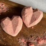 The Shower Box Organic STRAWBERRY Bath Bombs Purely Handmade for Women Girl Kids Rose (Pack of 2, 35-45 Gram Each) - Fast Shipping to USA & Canada