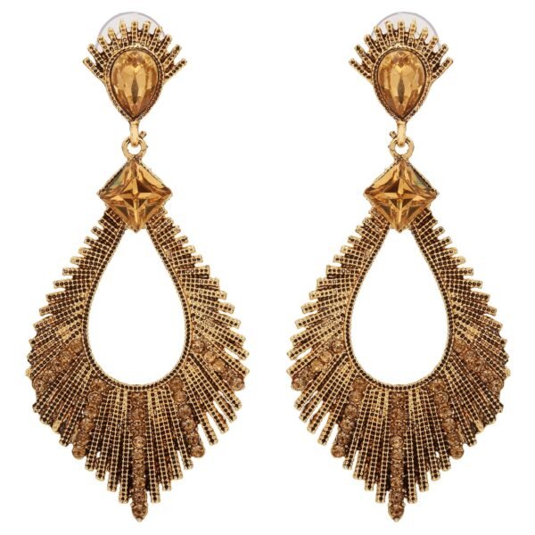 Shreyadzines Oxidized Polish Faux pearl Filigree Design Metal Bali Jhumka Fashion Earrings for Women and Girls - Fast Shipping to USA & Canada