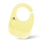 StarAndDaisy Reusable Silicone Baby Bib with Adjustable Buttons for Mess-Free Feeding, Weaning, and Easy Cleaning and Waterproof. (Yellow) - Fast Shipping to USA & Canada - Image 2