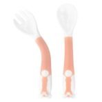 1st Step Bendable Weaning Spoon & Fork Set with Case (Pink) - Fast Shipping to USA & Canada - Image 6