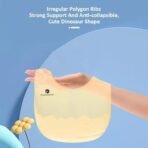 StarAndDaisy Reusable Silicone Baby Bib with Adjustable Buttons for Mess-Free Feeding, Weaning, and Easy Cleaning and Waterproof. (Yellow) - Fast Shipping to USA & Canada - Image 4