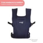 haus & kinder Enlace Baby Carrier Soft & Ergonomic Infant Carrier With Adjustable Straps,Hands-Free Design For Newborns (Age 0-18M,Weight 3.2-11.3 kg) Breathable,Lightweight,Machine Washable (Navy) - Fast Shipping to USA & Canada - Image 4