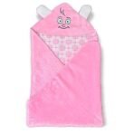 First Kick Baby Blankets Combo Pack of Hooded Fur Wrapper, top Sheet Crib Blanket for Baby Boys and Baby Girls, Pack of 2 Pink Purple - Fast Shipping to USA & Canada - Image 5