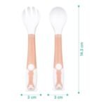 1st Step Bendable Weaning Spoon & Fork Set with Case (Pink) - Fast Shipping to USA & Canada - Image 5