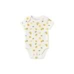 MOM'S HOME Soft Organic cotton Unisex New Born Baby Onesie/BodySuit | 0-3 Months | Pack of 5 - Fast Shipping to USA & Canada - Image 4
