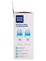 Mee Mee Premium Glass Feeding Bottle with Eazy-Flow Technology, Anti-Colic Valve,Anti Slip,BPA-Free Baby Feeding Bottle for Babies & Toddlers(Blue, 120Ml) - Fast Shipping to USA & Canada - Image 5