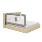 Kids Station Bed Rail for Baby Safety (6ft x 2.6ft), 180cm x 80cm, Safety, Adjustable Height, Foldable Safeguard for Baby Proofing King Size Bed (6'0", 1 Side, Grey) - Fast Shipping to USA & Canada - Image 2