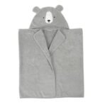 TIDY SLEEP Hooded Baby Bath Towel for New Born, Super Soft, Highly Absorbent, Toddler Bath Towel 68X130 cm Grey Bear - Fast Shipping to USA & Canada - Image 2