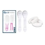 Kids Station Made in India Baby Safety Lock. Baby Proofing Finger Pinch Door Guard and Grooming Kit Combo Pack for Kids, Babies & Pet Safety (Multi, 2 Lock White+2 Door Stopper+1 Grooming Kit Pink) - Fast Shipping to USA & Canada - Image 2