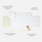 Tidy Sleep Portable Diaper Changing Mat/Pad for Newborns & Infants Baby 0-24 Months Light Weight, Portable, Water Proof (Yellow Bloom Vines) - Fast Shipping to USA & Canada - Image 6