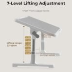 StarAndDaisy Baby Multi-Purpose Laptop/Bed Table with Foldable Legs, Adjustable Height Engineered Wood Lap Table -Black - Fast Shipping to USA & Canada - Image 6