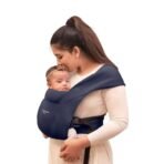 haus & kinder Enlace Baby Carrier Soft & Ergonomic Infant Carrier With Adjustable Straps,Hands-Free Design For Newborns (Age 0-18M,Weight 3.2-11.3 kg) Breathable,Lightweight,Machine Washable (Navy) - Fast Shipping to USA & Canada - Image 2