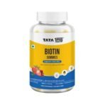 TATA 1mg Biotin Gummies - 30 Strawberry - Fast Shipping to USA & Canada - Image 2