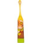MOM CARE Kids Battery Toothbrush,Advanced Sonic technology,Vibrating Mode, Extra Soft Bristles,3X Efficiency Of Manual, Effective Cleaning Of Your Child?s Teeth, Improving Oral Health Yellow - Fast Shipping to USA & Canada - Image 2