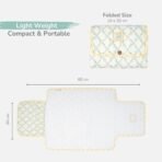 Tidy Sleep Portable Diaper Changing Mat/Pad for Newborns & Infants Baby 0-24 Months Light Weight, Portable, Water Proof (Yellow Bloom Vines) - Fast Shipping to USA & Canada - Image 4