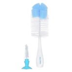 1st Step bpa Free 2 in 1 Bottle and Nipple Cleaning Brush with Suction Base and Nylon bristles for Easy Cleaning (Blue) - Fast Shipping to USA & Canada - Image 2