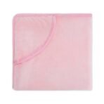 haus & kinder Baby Blanket ? Super Soft 450 GSM Hooded Blanket for Newborns (0?6 Months), 75x75 cm, Baby Pink 1 Piece - Fast Shipping to USA & Canada - Image 4