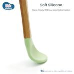 Kids Station 2 Piece BPA-Free Silicone Baby Feeding Set - Bowl - Spoon - Make Mealtime Fun and Easy for Your Little One - Tableware Meal Utensils for Kids with Suction - Microwave Friendly (Green) - Fast Shipping to USA & Canada - Image 6