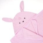TIDY SLEEP Hooded Baby Bath Towel for New Born, Super Soft, Highly Absorbent, Toddler Bath Towel 68X130 cm Pink Bunny - Fast Shipping to USA & Canada - Image 4
