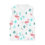 MOM'S HOME Baby Unisex Organic Cotton Muslin Jhabla | Pack of 5 | Multicolor (6-12 Months) - Fast Shipping to USA & Canada - Image 3