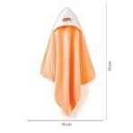 TIDY SLEEP Cotton Hooded Bath Towels for Newborn Baby Wash Cloth for Babies Extra Soft Bathing Towel Infants Toddlers,(Pack of 1) Peach, L-75cm X B-75cm - Fast Shipping to USA & Canada - Image 4