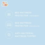 Tidy Sleep 100% Waterproof Premium Cotton Mattress Protector | Breathable and Hypoallergenic Ultra Soft Fitted Bed Protector (75"x36" Single) Green - Fast Shipping to USA & Canada - Image 7