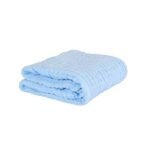 MOM'S HOME Baby Super Soft Absorbent Muslin 6 Layer wash Towel- 100X100 CM - (0-3 Years)- Blue and 5 Muslin naplin Wipes - Fast Shipping to USA & Canada - Image 3