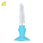 1st Step bpa Free 2 in 1 Bottle and Nipple Cleaning Brush with Suction Base and Nylon bristles for Easy Cleaning (Blue) - Fast Shipping to USA & Canada - Image 6
