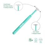 1st Step Silicone Tongue Cleaner (Green) - Fast Shipping to USA & Canada - Image 3