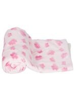 Mee Mee New Born Super Soft Baby Blanket | Wrapper Blanket for Boys and Girls | Lightweight All Season Wrap for Infant & Toddler | Breathable & Washable Blanket (Light Pink, 75X100 CM) - Fast Shipping to USA & Canada