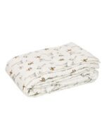 MOM'S HOME New Born Organic Cotton Gift Set - 0-1 Year-1 Quilted Quilt & Pack of 4 - Muslin, 1 Muslin Blanket, P3 Socks - Fast Shipping to USA & Canada - Image 3